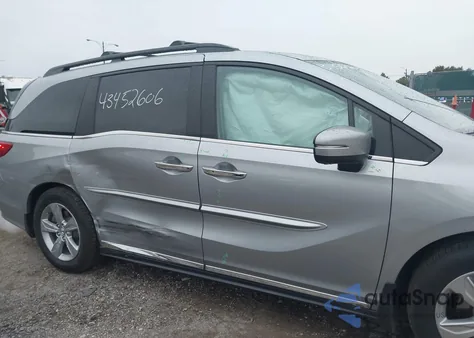 2019 Honda Odyssey Ex z USA, uszkodzony, nr VIN 5FNRL6H55KB121581